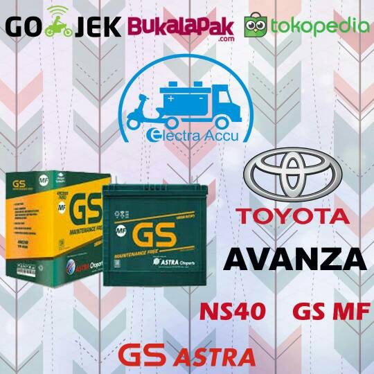 Aki Mobil Toyota Avanza GS astra NS40 Aki Kering