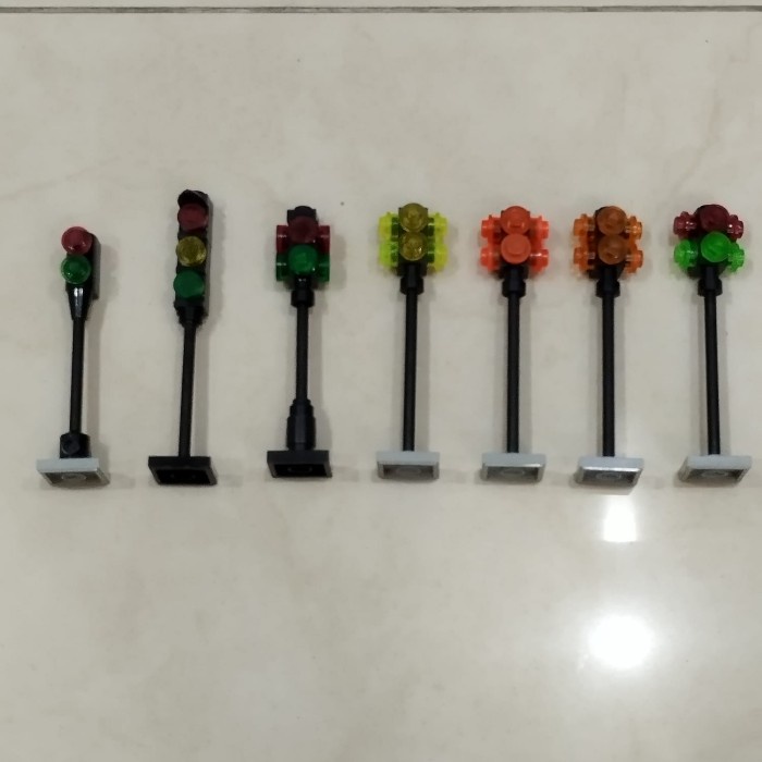 CUCI GUDANG Lego CITY MOC Lamp Lampu Traffic Light. Ori Original asli