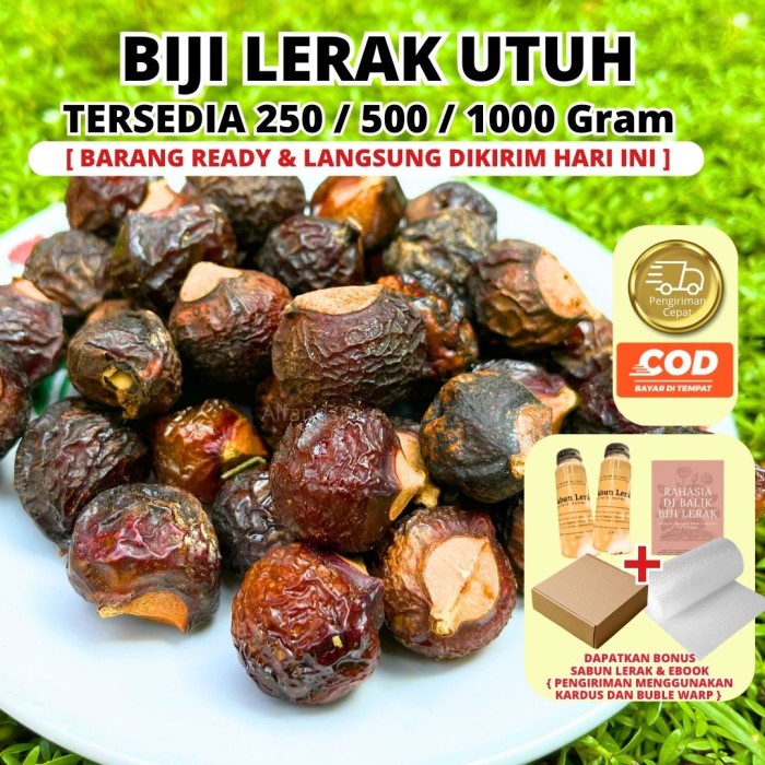 BERKUALITAS Biji Lerak 1 Kg Bahan Sabun Detergen Alami Tradisional Termurah