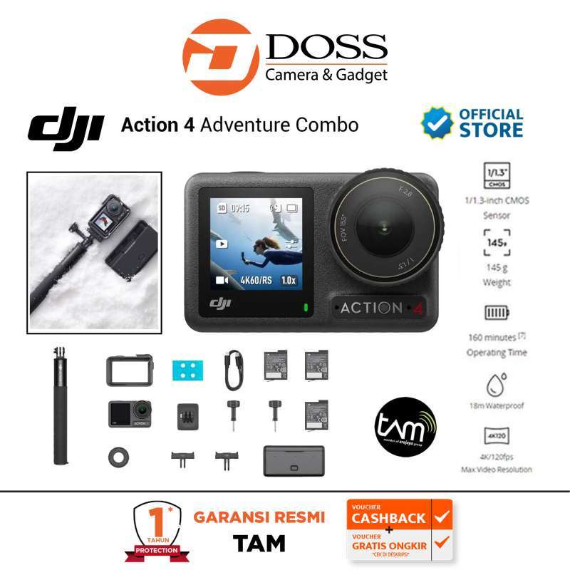 DJI Osmo Action 4 Adventure Combo DJI Action Camera Action Cam *