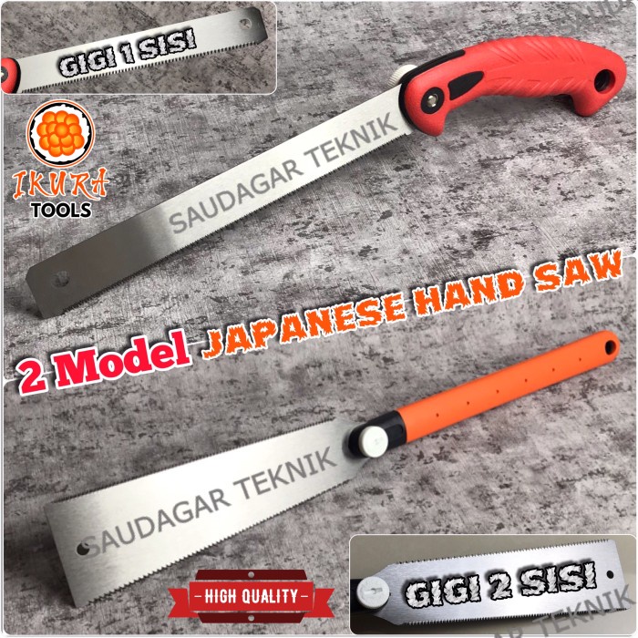 Gergaji Jepang Ryoba Double Edge Gergaji Kayu Bambu Pvc Hand Saw Ryoba