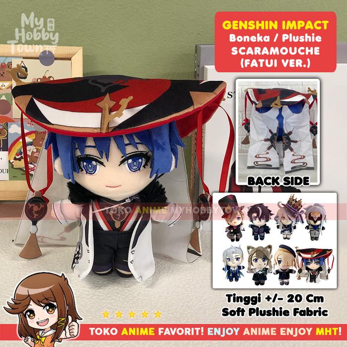 Boneka Anime Karakter Genshin Impact Scaramouche Fatui Ver Plushie Doll