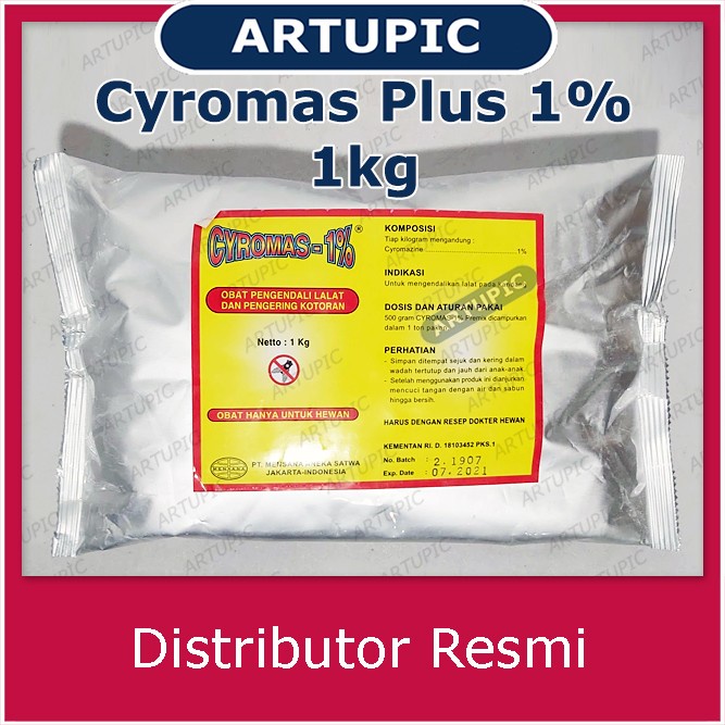 CYROMAS 1% PLUS 1 kg Obat Pengendali Lalat Larva Pengering Kotoran