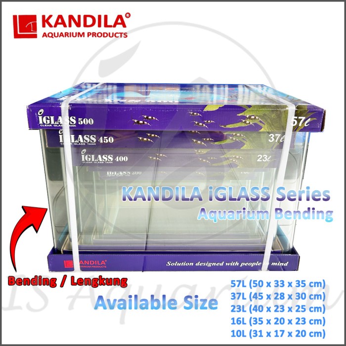 Akuarium Bending Kandila iGlass Series Super Clear Tank Aquarium