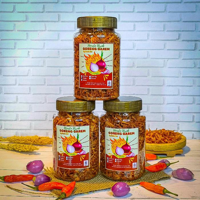 

Goreng garem Mindo nyok22 Betawi Asli harga 1 Toples Bawang Garam