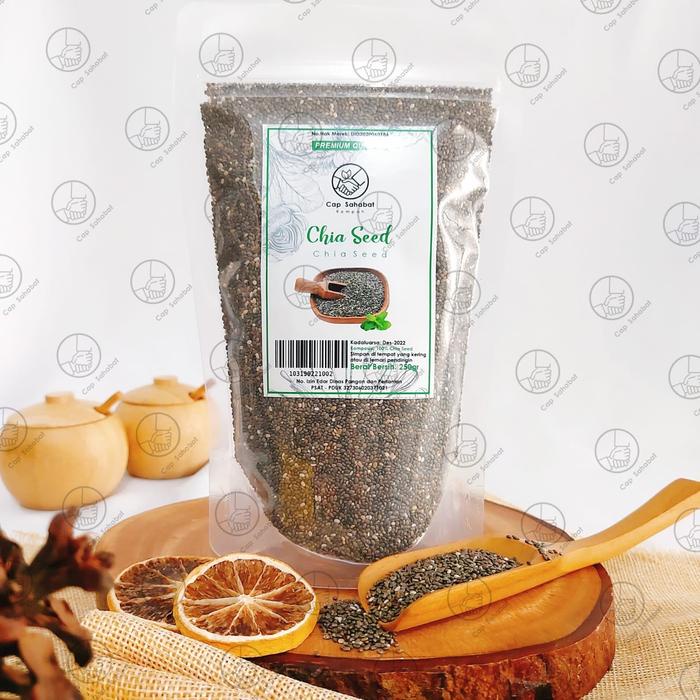 

250gr Black Chia Seed Mexico / Organic Black Chia Seed / Chiaseed Hitam Organik / Chia Seed Hitam