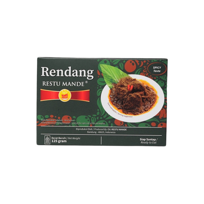 

Rendang Kemasan Restu Mande Sapi Basah 125gr