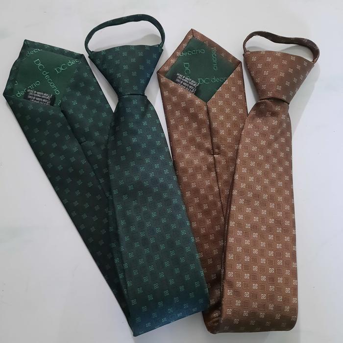 PREMIUM Dasi Pria Dasi Instan Siap Pakai Dasi Premium Tebal DECARLO