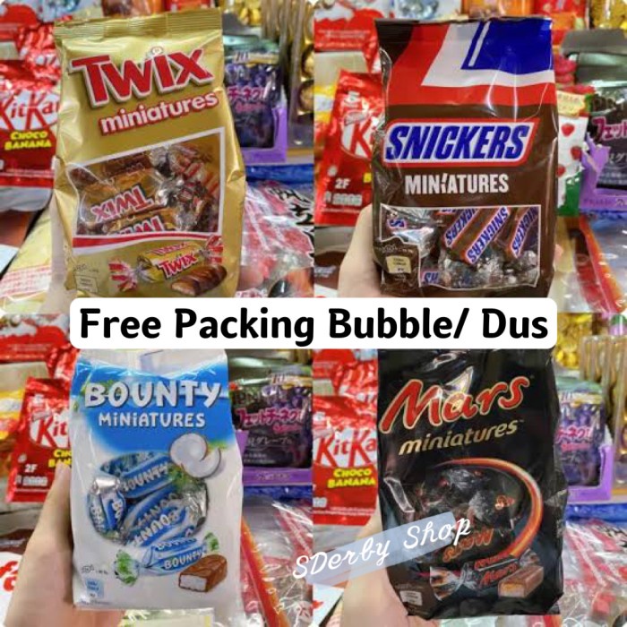 

Mars Snickers Twix Bounty Miniatures Chocolate Celebration 220gram