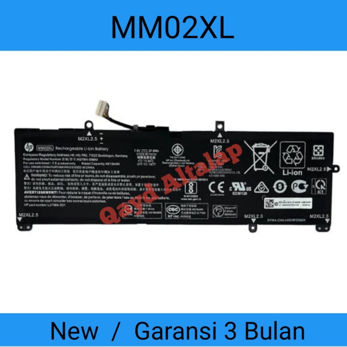 BATERAI BATRE HP 13-AN 13-AN0012TU MM02XL TERLARIS