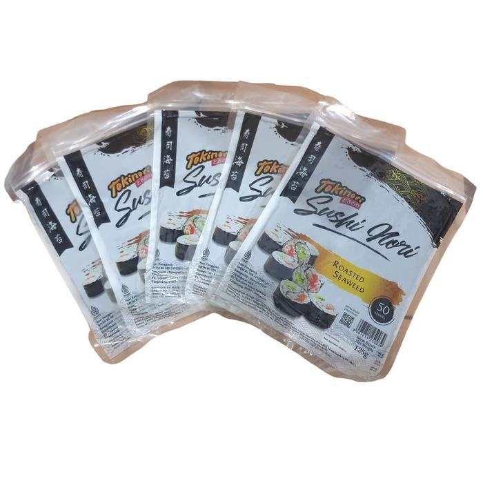 

terbaru !!! mg tokinori seaweed snack rumput laut sushi nori tebal instan 50sheet (pack) ready