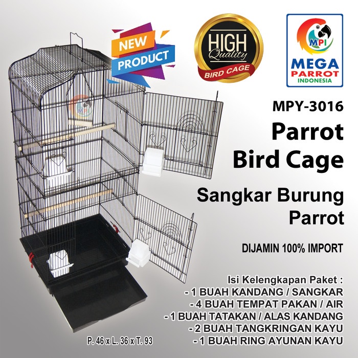 Promo Kandang / Sangkar Burung Parrot Mpy-3016 Tbk