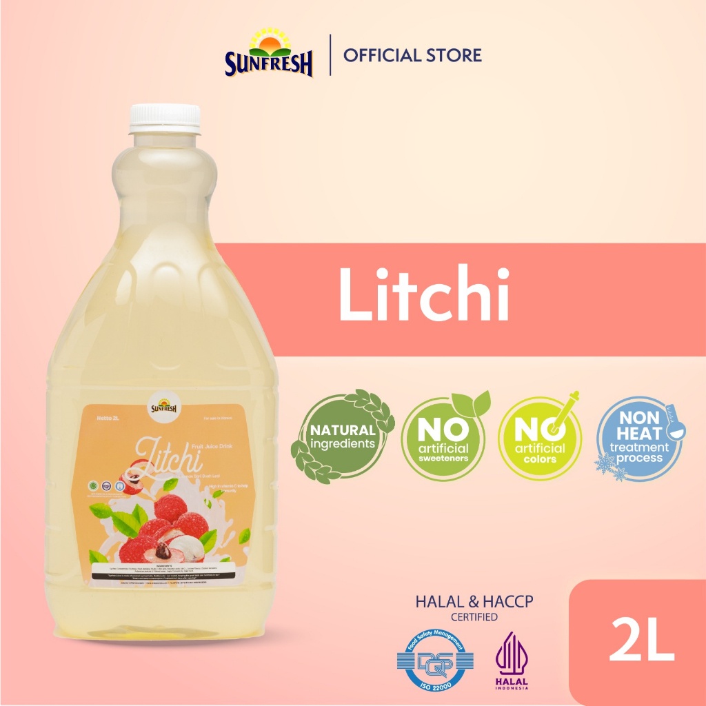 

Promo/ Sunfresh Daily Litchi Juice 2 Liter Mengandung Vitamin C - Jus Buah Leci