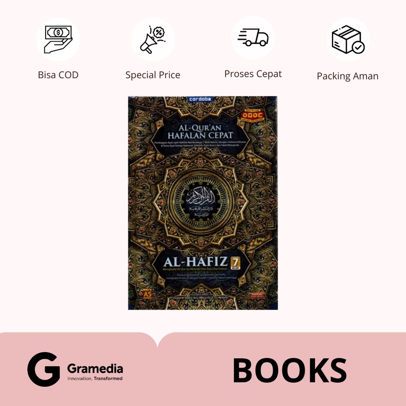 Gramedia Supratman | Alquran Cordoba Hafalan Cepat 7 Blok Al Hafidz A5 | Produk Original Gramedia