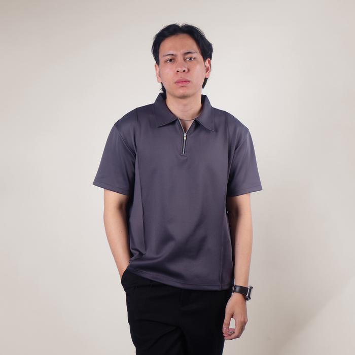 Polo Halfzip Stripe Scuba