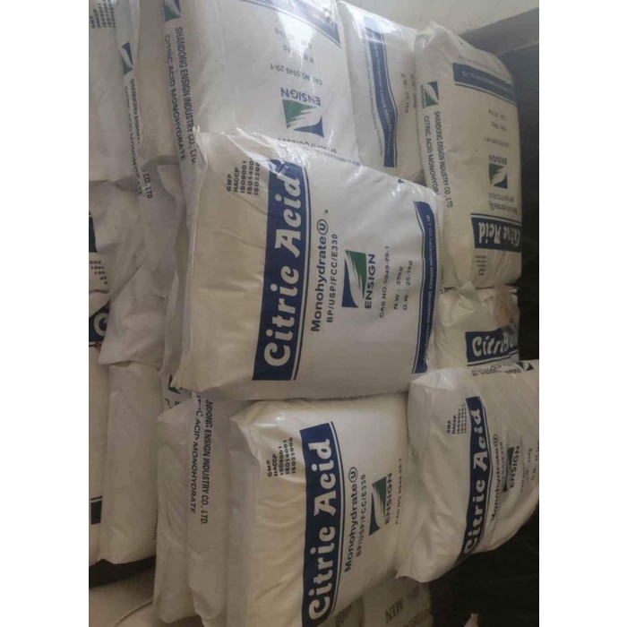 

SALE TERHOTT CITRIC ACID MONOHYDRATE (CITRUN) EX. RRC (FOOD GRADE) 25KG READYY