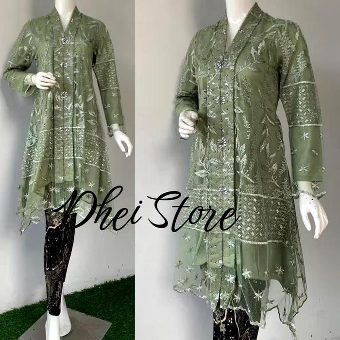 Dress Kebaya Kartini / Kebaya Modern Elegan / Kebaya Wisuda Kondagan Tille Terlaris