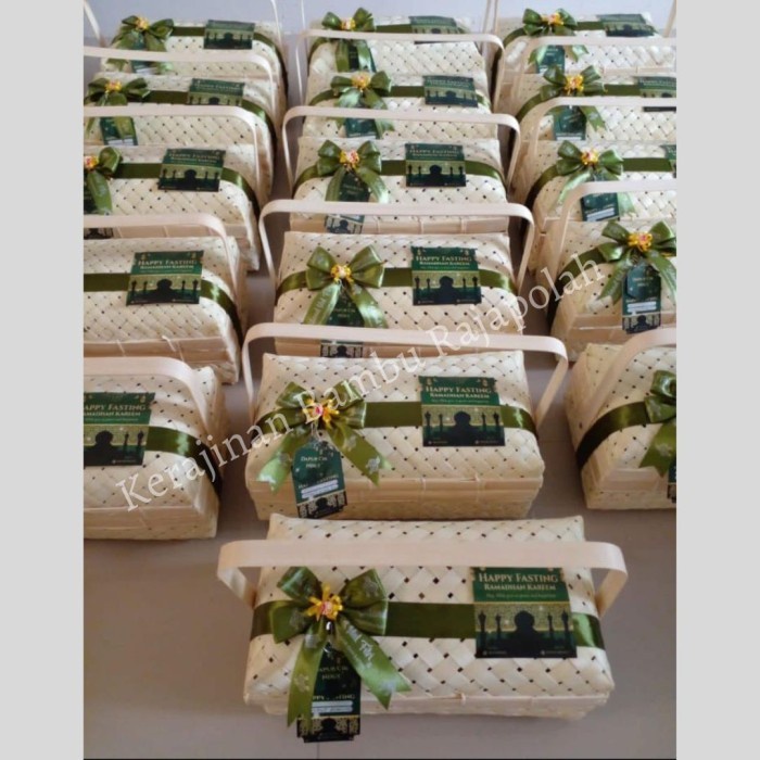 (BestSeller) sokase/besek bambu jinjing ukuran 30x17cm