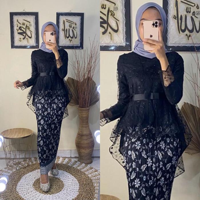 Kebaya Modern Dan Elegan 2024 - Baju Kebaya Setelan Songket - Dress Kebaya Songket Wisuda Wanita -