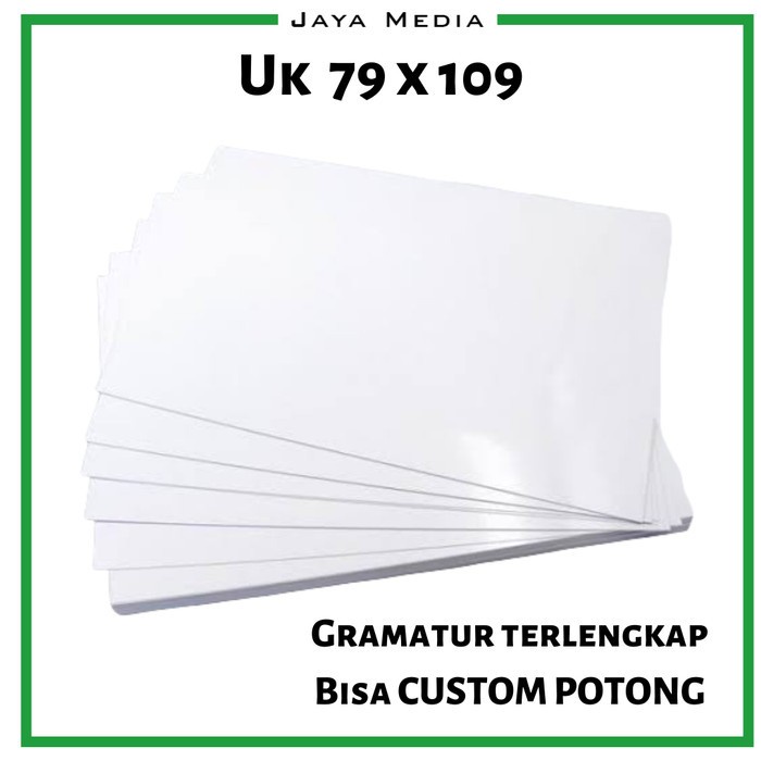 

(BestSeller) Kertas Art Paper Art Carton Berbagai Gramatur 79 x 109