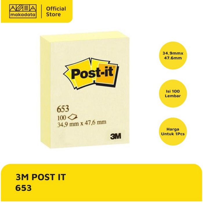 

(BestSeller) Post It 653 Sticky Notes 653 Notes MURAH Post It GROSIR
