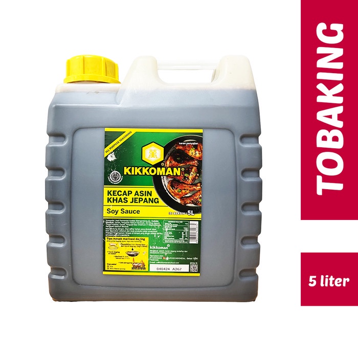 

Kikkoman Saus Kecap Asin Jepang Shoyu Soy Sauce Jerigen 5L