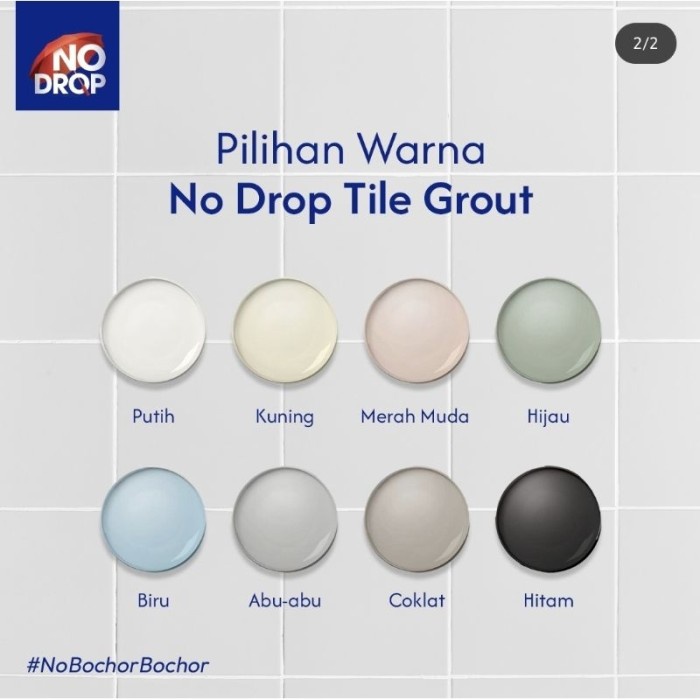 (BestSeller) SEMEN NAT KERAMIK KAMAR MANDI NO DROP 1KG BAK MANDI LANTAI GRANIT DAPUR KOLAM ANTI