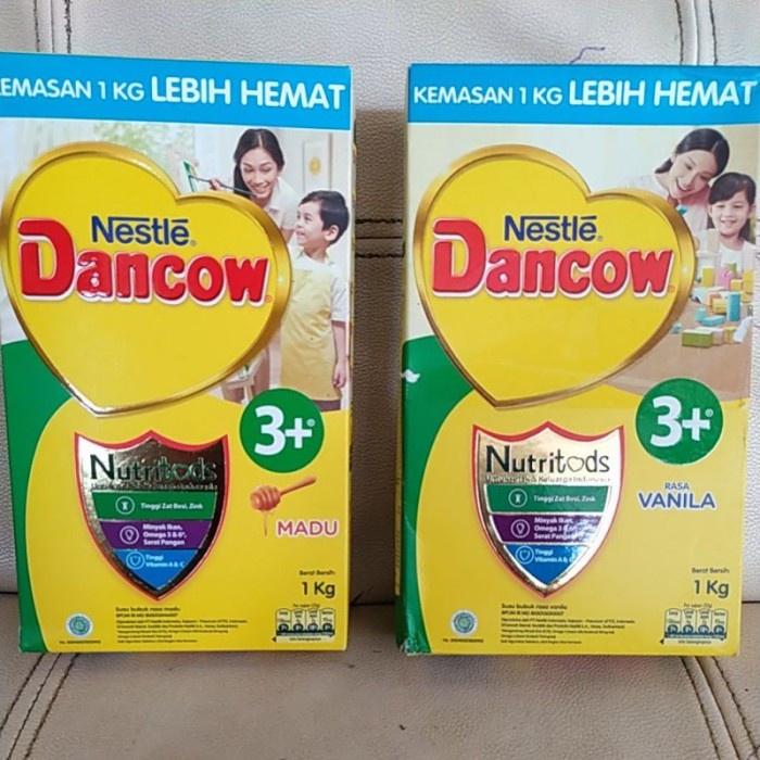 

(BestSeller) Nestle Dancow 3+ Madu/Vanila 1kg, Susu Pertumbuhan Anak Usia 3-5 th