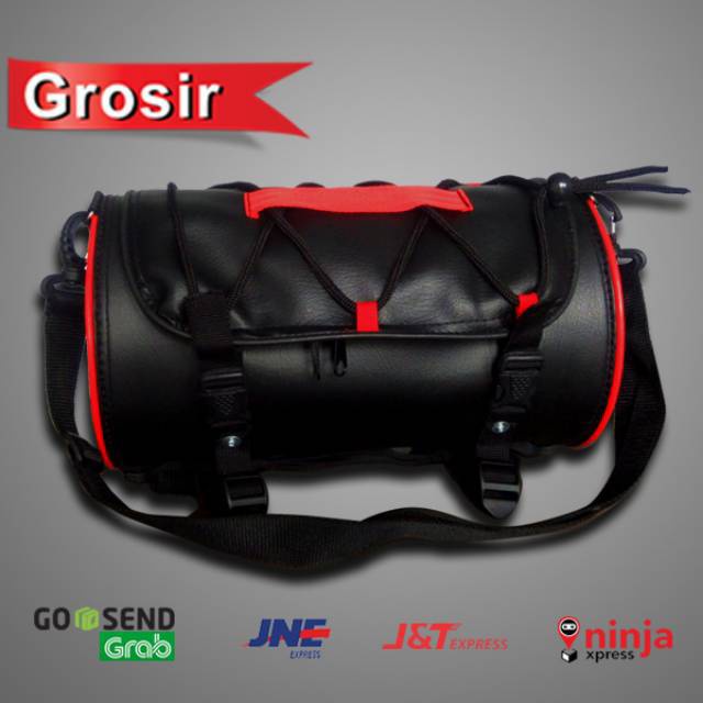 Tabung Jas Hujan eksklusif / Saddle Bag for Motor / Tas Motor touring 5"