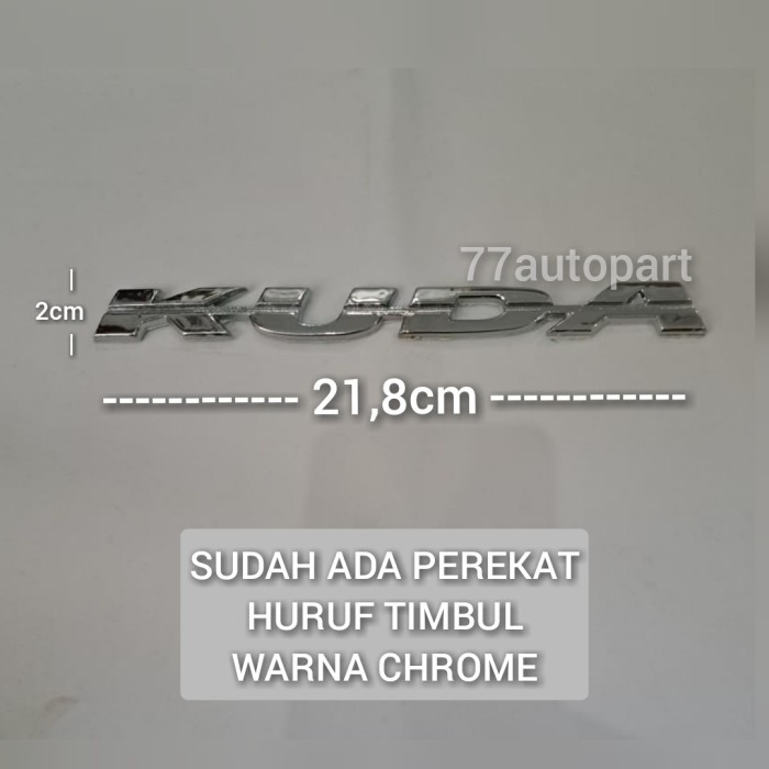 Emblem Logo Mobil Kuda Tulisan Kuda Good Condition