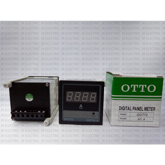 OTTO Panel Amper Ampere Volt Hz Frequency Meter Digital DGT-72