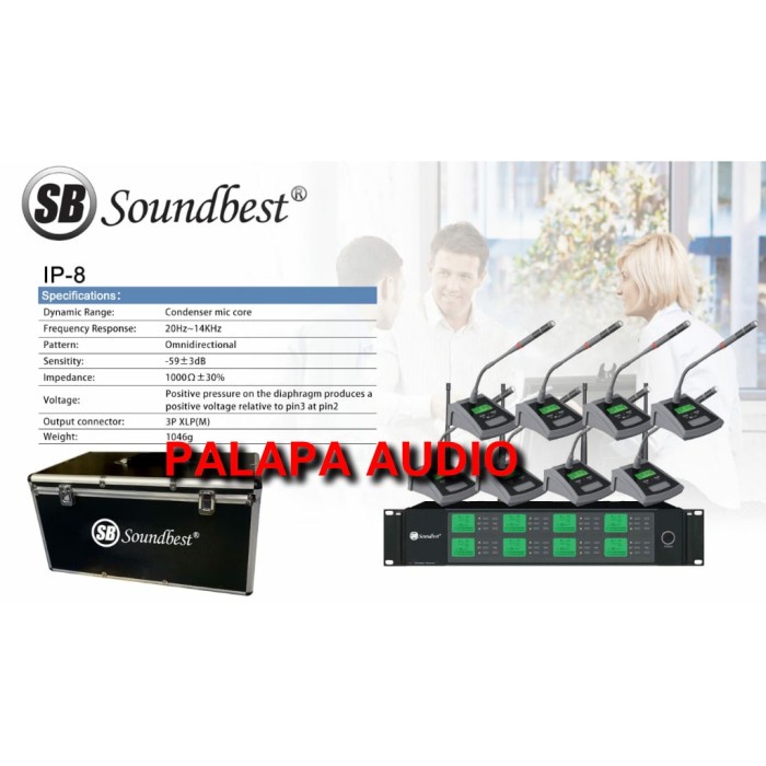 MIC WIRELESS PODIUM SOUNDBEST IP-8 / IP 8 / IP8 + KOPER