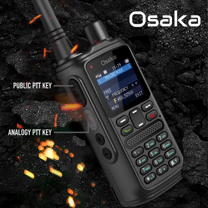 HT POC WITH ANALOG 4G WALKIE TALKIE PERMANEN SERVER