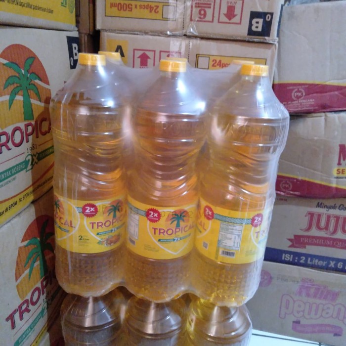 

Minyak goreng tropical botol 2L (isi 6 botol)