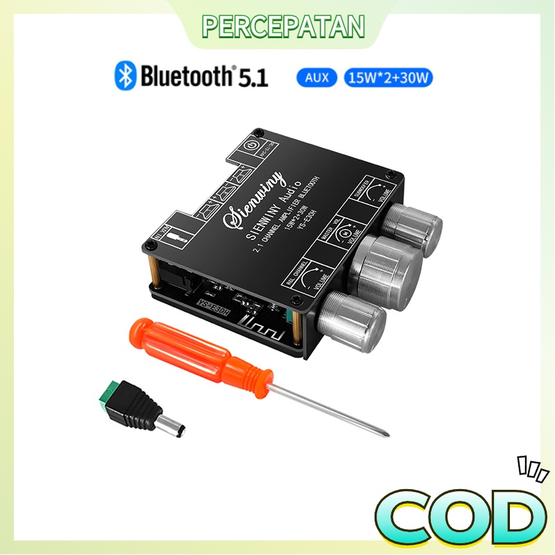 YS-E30HDengan APP 2.1 Channel Bluetooth 5.1 Amplifier Papan Subwoofer Audio Amplifier Modul DC9-24V