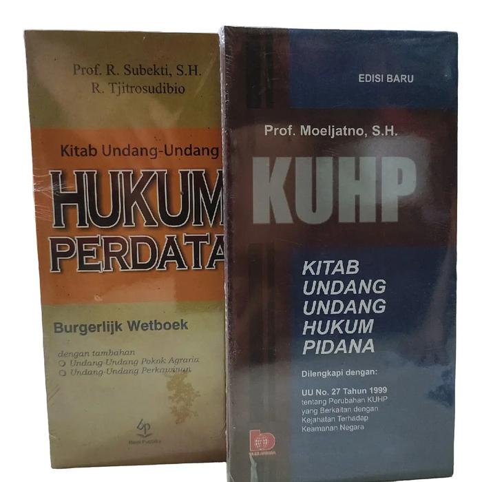 

Promo Paket 2 Buku Kitab Undang-Undang Hukum Perdata & Pidana Packing Aman