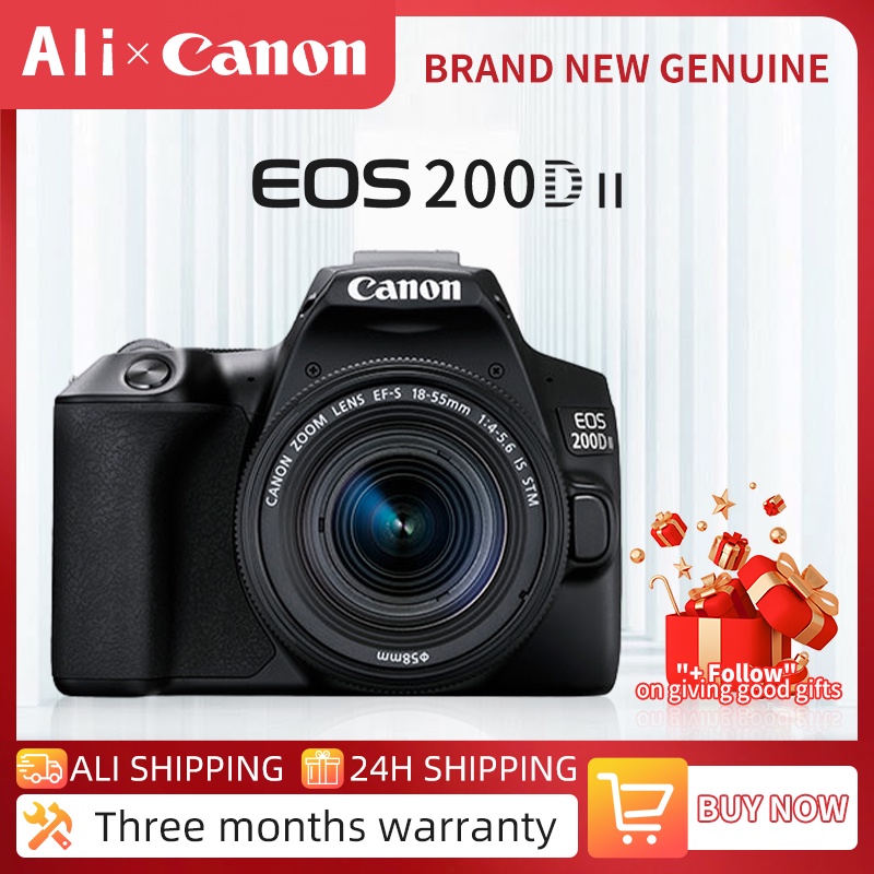 Canon 200D Ii / Rebel Sl3 Camera Aps-C 24.1Mp Eos 200D Mark Ii 250D Digital Slr With Optional 18-55