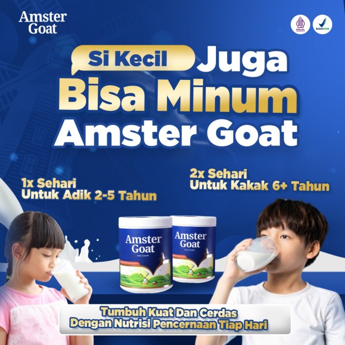 

(BestSeller) AMSTER GOAT - Susu Kambing Amstergoat Membantu Meningkatkan Masalah Pencernaan 250gr