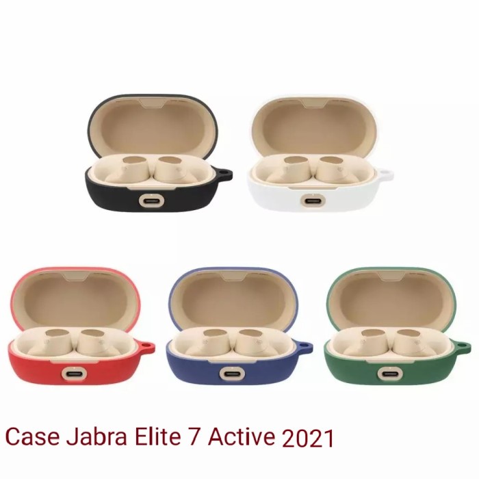 Case Casing Silicon Jabra Elite 7 Active / 7 Pro 2021 + Carabiner