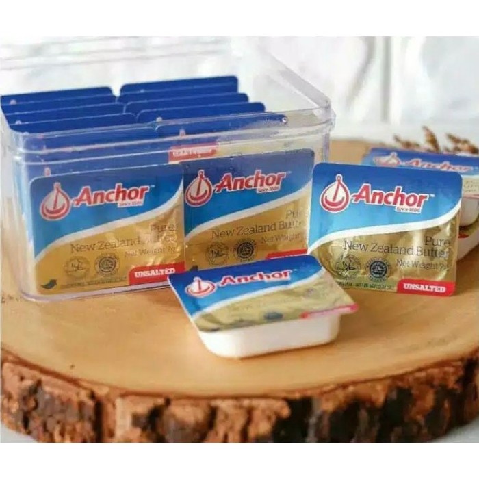 

(BestSeller) ANCHOR UNSALTED Minidish Pure New Zealand Butter 24 x 7 gram