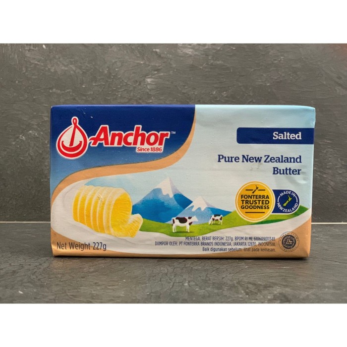 

(BestSeller) ANCHOR SALTED BUTTER 227g ( HARUS T )