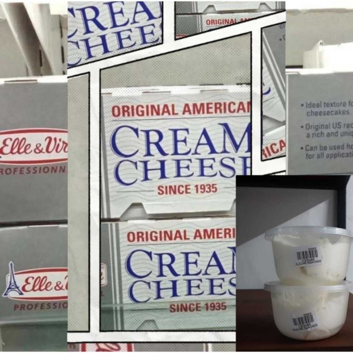 

(BestSeller) ELLE & VIRE CREAM CHEESE ECER 250GR DALAM CUP, PRAKTIS & SIMPLE