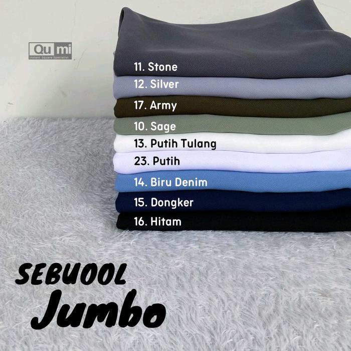Good Quality Sebuool Jumbo Original By Qumilabel Jilbab Muslim Kerudung Syari Instan