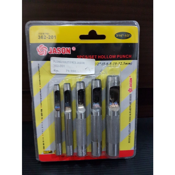 

Jual [READY] Plong Set isi 5 pcs / Hollow Punch / Alat Pembuat Lubang