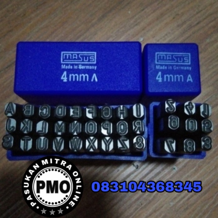 

Jual [READY] masus germany ketok hurup & angka 4mm stamp punch letter A-Z.(PMO)