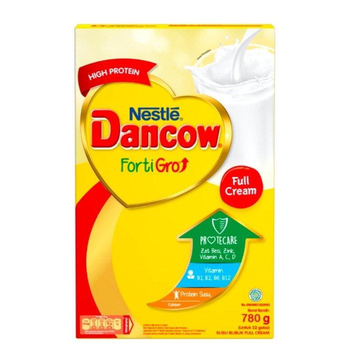 Viral Dancow Susu Bubuk Fortigro Full Cream 800Gram Packing Aman