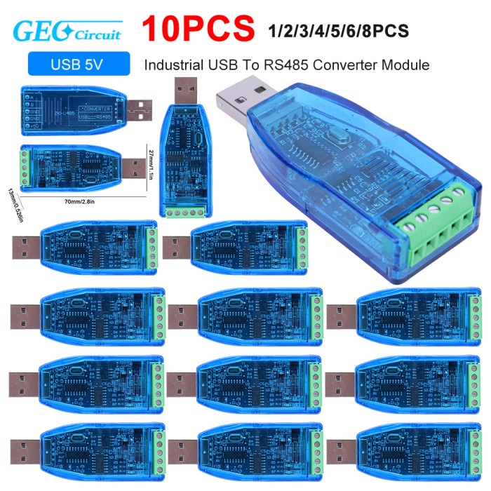 Industrial USB To RS485 RS-485 Connector Board U485 Converter Module Serial Line Adapter Connector M