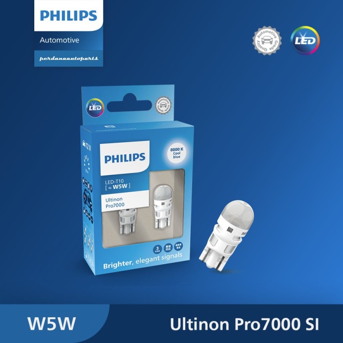 T10 PHILIPS LED Vision 6000K (Lampu Senja Mobil)