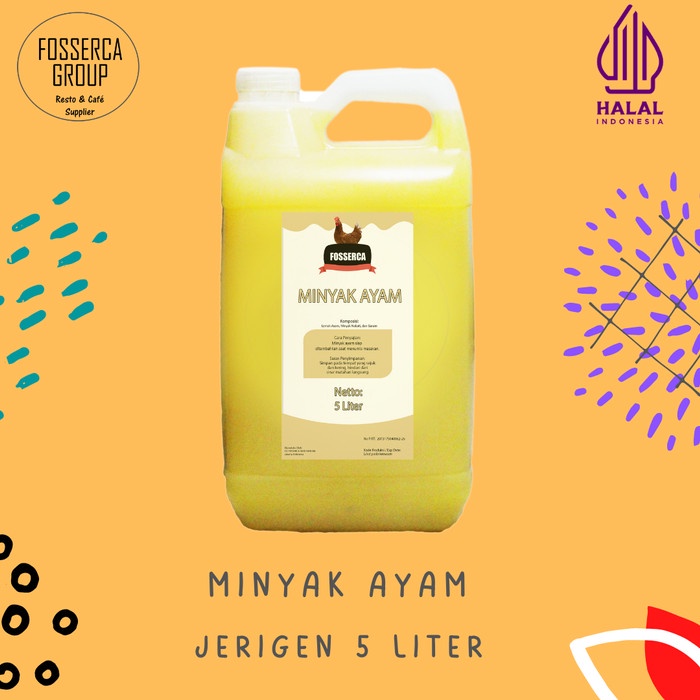 

Minyak Ayam / Chicken Fat Cooking Oil untuk Masak 5 Liter