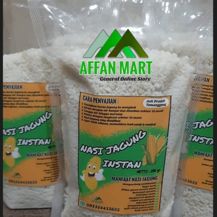 

NASI JAGUNG PUTIH SEGO JAGUNG INSTANT MURNI - 500 GR
